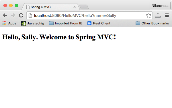 Spring MVC HelloWorld usign Eclipse Maven