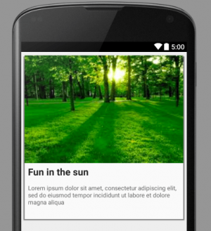 Android CardVeiw Example