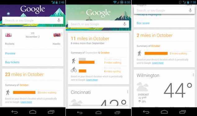 Google Now Cards