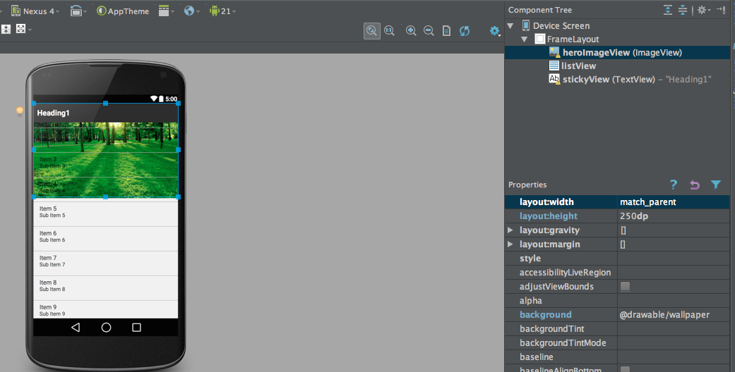How to Create ListView Parallax Effect with Sticky Header in Android