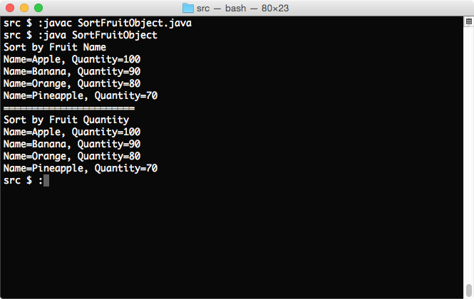 sort Array ascending or descending using comparator in Java.