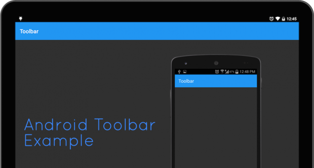 Android Toolbar Example