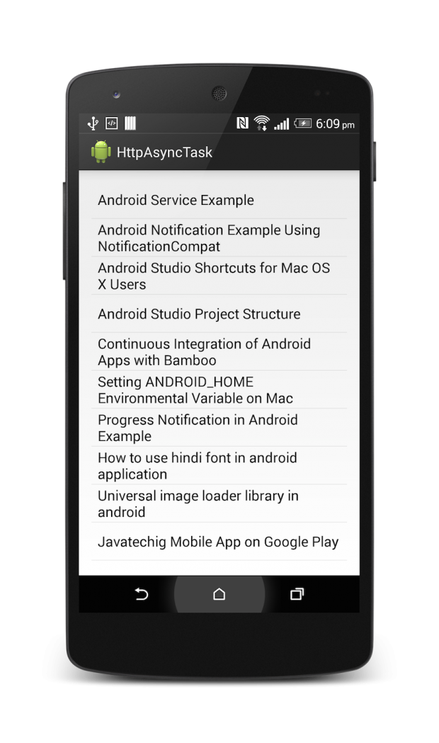 Android Networking Example