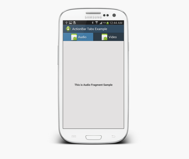 Action Bar Tabs example in Xamarin