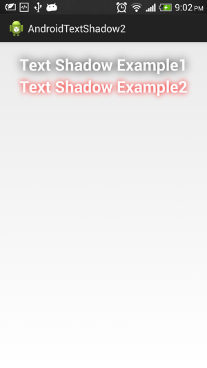 Shadow Effect on Android TextView
