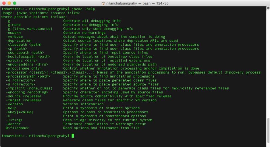 Compiling Java code