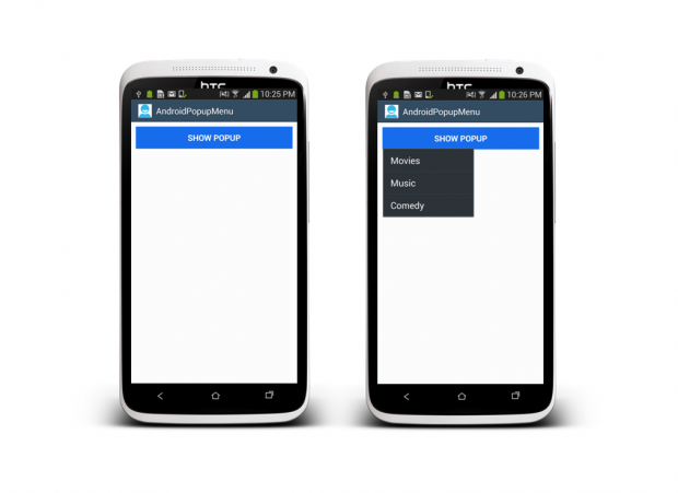 Popup Example in Android