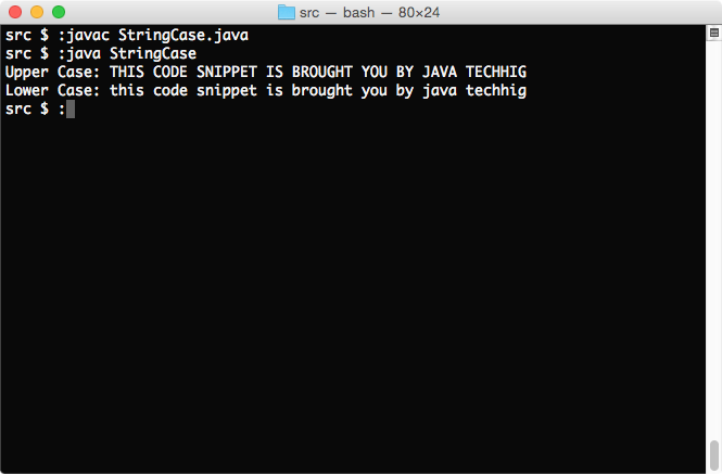 Change Case of a String in Java